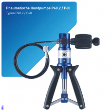 Sika P60 Handheld Pneumatic Pressure Pump: -0.95 to 60bar Range pump only