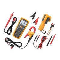 Fluke 1587KIT/62MAX+ FC True-RMS Megohmmeter Combo Kit with Fluke Connect Compatibility, AC Current Clamp and Infrared Thermometer