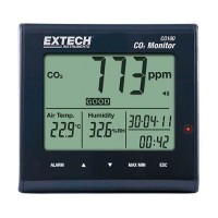 Extech CO100 Indoor Air Quality CO2 Monitor Measures CO2 Air Temperature & Humidity
