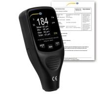 PCE CT 26FN-ICA COATING THICKNESS GAUGE ISO CALIBRATION CERTIFICATE