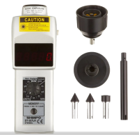 SHIMPO DT-207LR DIGITAL HANDHELD TACHOMETER, LED, 6in WHELL