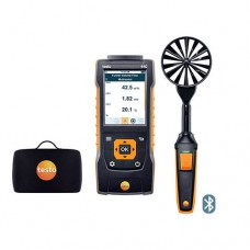 Testo 440-LV-KIT (0563 4403) Bluetooth Large Vane Kit with 440 Air Velocity and IAQ Measuring Instrument, 3.9" Vane Probe
